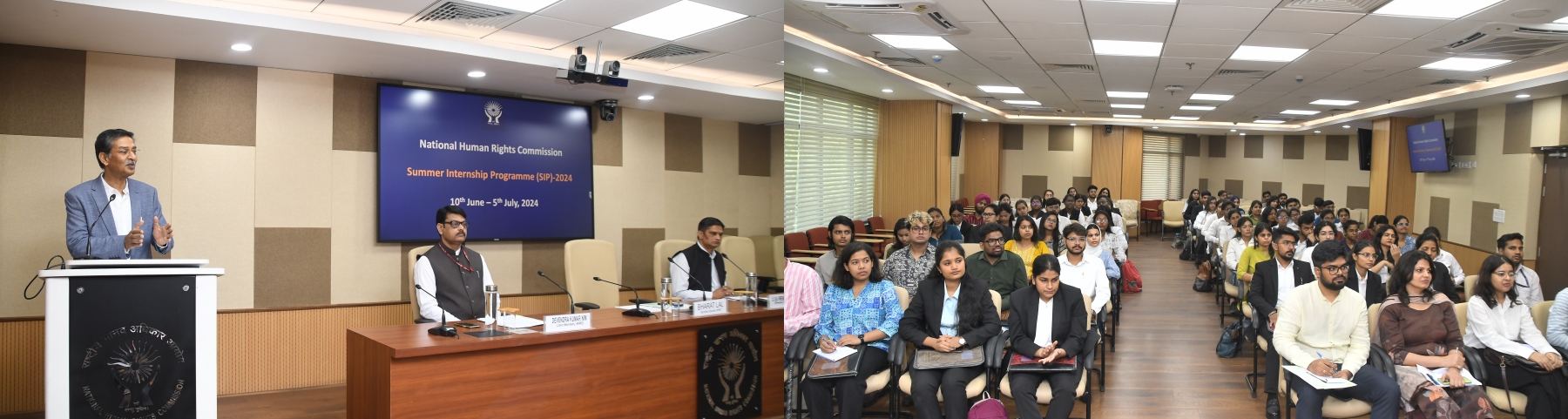 The month-long highly coveted Summer Internship Programme of the National Human Rights Commission (NHRC) began on 10.06.2024