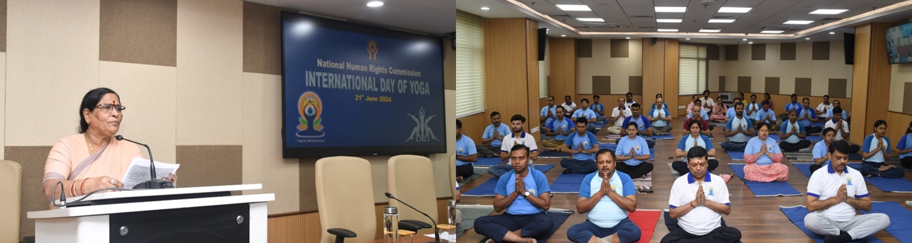 NHRC, India observes International Yoga Day