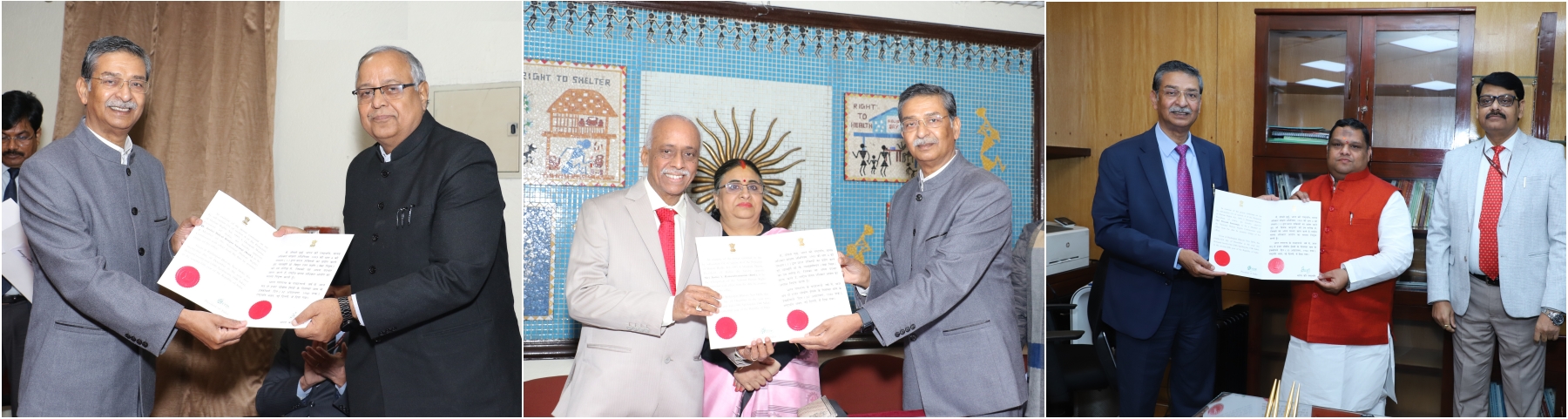 On 30.12.2024, V Ramasubramanian assumed the charge of Chairperson and Justice (Dr.) Bidyut Ranjan Sarangi as Member of  NHRC, India. Shri Priyank Kanoongo joined Commission as a Member of NHRC, last week.