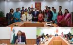 19 students from India’s International Movement to Unite Nations (IIMUN) visited NHRC, India and had an interactive session with Secretary General, Shri Bharat Lal (06.11.2024)