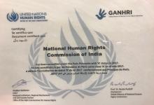  reaccreditation certificate from Chairperson