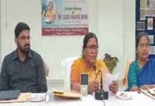 NHRC, India Acting Chairperson, Smt Vijaya Bharathi Sayani was the Chief Guest of a seminar on 'Women safety at work and public places' organized by Spandana Foundation at NIT,West Godavari,AP (24.09.2024)
