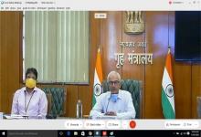 Union Home Secretary, Shri Ajay Kumar Bhalla,addressing interns on the subject of working modalities of the Home Ministry vis a vis protection of Human Rights