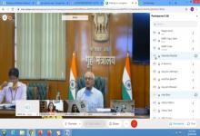 Union Home Secretary, Shri Ajay Kumar Bhalla,addressing interns on the subject of working modalities of the Home Ministry vis a vis protection of Human Rights