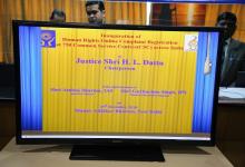 Inauguration of Human Rights Online Complaint Registration at 750 CSC across India by Justice Shri H.L. Dattu, Chairperson, NHRC on 27 December, 2018 