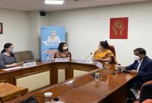 NHRC, Member Mrs. Jyotika Kalra, administers "COVID-19 Pledge" to the employees of the Commission on  21.10.2020