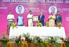 Mr Bharat Lal, SG after induction program of students, visited KPR Mill campus, Coimbatore turning barren land into an oasis with greenery, rainwater harvesting & sewage treatment plant for reuse- (13.09.2024)