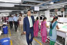 Mr Bharat Lal, SG after induction program of students, visited KPR Mill campus, Coimbatore turning barren land into an oasis with greenery, rainwater harvesting & sewage treatment plant for reuse- (13.09.2024)