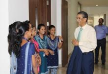 Mr Bharat Lal, SG after induction program of students, visited KPR Mill campus, Coimbatore turning barren land into an oasis with greenery, rainwater harvesting & sewage treatment plant for reuse- (13.09.2024)