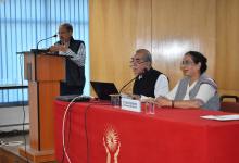 Dr. Shobhana Radhakrishnan, Renowned Gandhian, delivering lecture in Short term internship programme (17.02.2020)