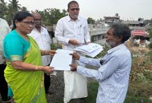 Smt Vijaya Bharathi Sayani, member, NHRC met with the Tahsildar regarding the village of Prakkilanka near Rajahmundry (14.05.2025)