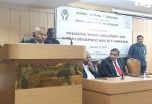 Conference on Integration Women's Development with Nation's Development is being attended by Honb'e Member,NHRC Smt. Jyotika Kalra and SG Shri Jaideep Govind at Hyderabad (17.01.2020)